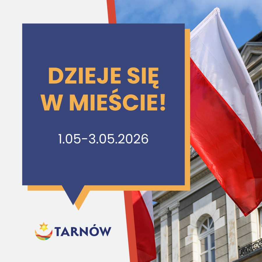 baner z napisem "dzieje się w mieście"
